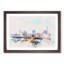Austin Texas Skyline Watercolour - Single Picture Frame Print on MDF-56740795-56740796