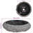Bathroom Basin, Naturally Varied Shape and Color Tone, Black, 15.7''x4.7'', Marble Round-72962689