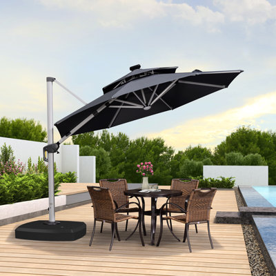 Roshea Cantilever Umbrella With Wheels Base