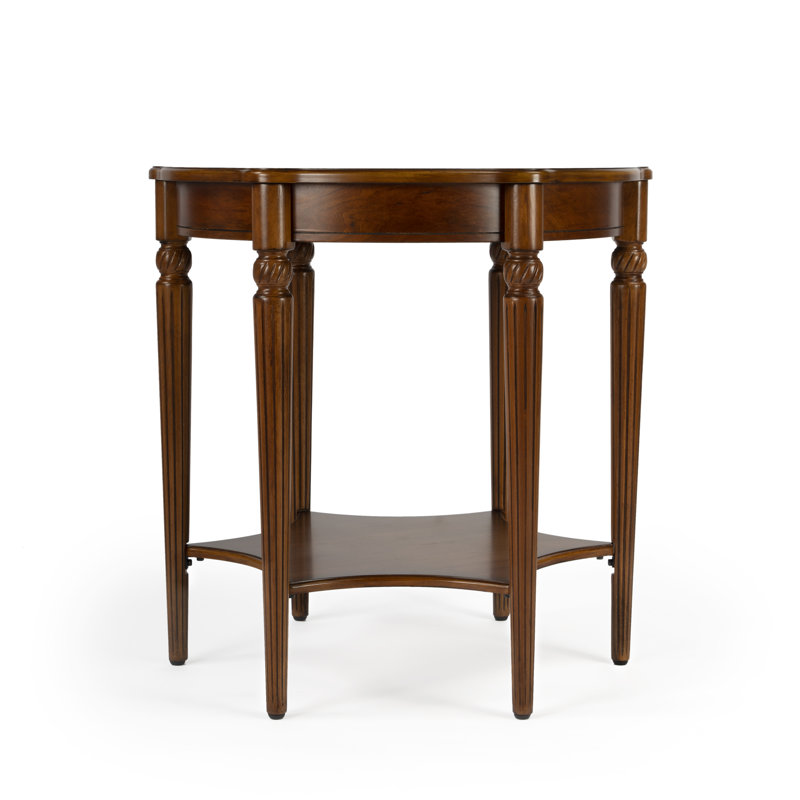 Arine Solid Wood End Table, Brown