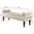 Velvet Button Bench For Bedroom - Wood Construction And   With Storage Buttons Solid-431242226