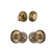 Georgetown Rosette Complete Entry Set with Single Cylinder Deadbolt and Windsor Knob