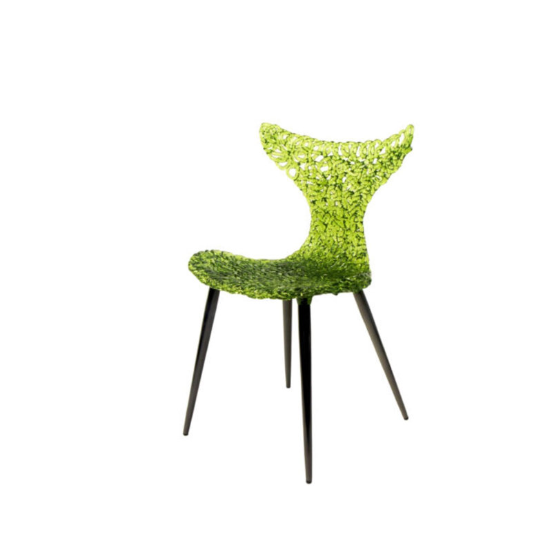 Chaise parsons DAINTE Stitch, Vert Jade, Noir