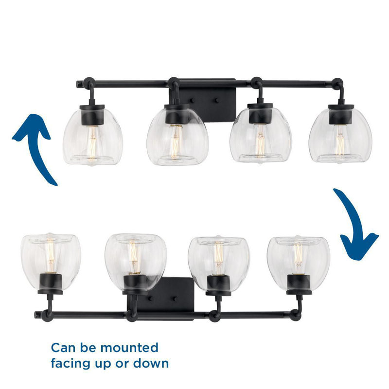Hasler 4 - Light Dimmable Vanity Light, Graphite