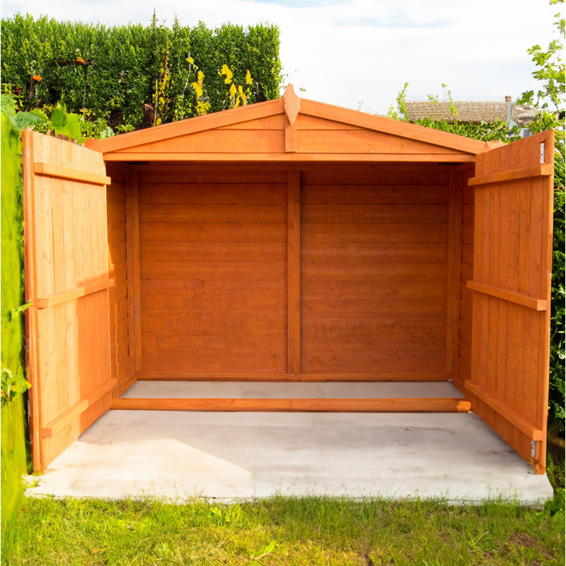 Bike Store 7 Ft. W x 3 Ft. D Overlap Bike Shed