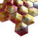 Aurora Glossy 3" x 3" Glass Hexagonal Mosaic Tile