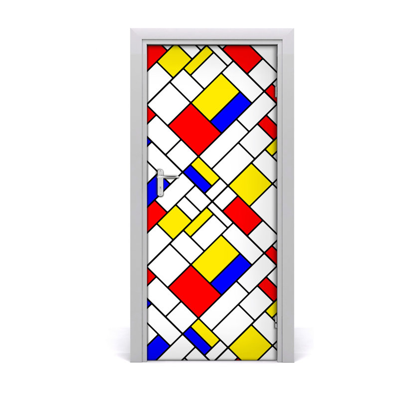 Abstract Wall Door Decal