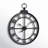 Selene Round Metal Modern Farmhouse Wall Clock