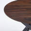 Table de salle à manger 42,1 "Mid-Century pour 4 à 6 personnes avec plateau rond en MDF, table de salle à manger à piédestal, table basse de loisir, pieds croisés-119372106-119372103-119372105