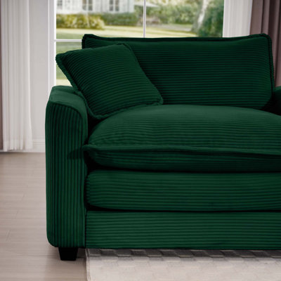 Canapé à deux places avec 2 repose-pieds et canapé à 2 places avec repose-pieds