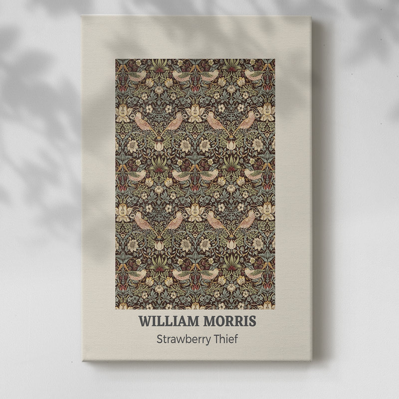 CV sur toile tendue William Morris Gallery, H 27 po x l 18 po