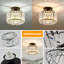 Luminaire de plafond en cristal Katona, plafonniers semi-encastrés modernes pour couloir, plafonniers pour cuisine, entrée de salle de bain (argent)-1441299218