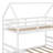 Twin Over Full House Bunk Bed With Built-In Ladder-1314335476