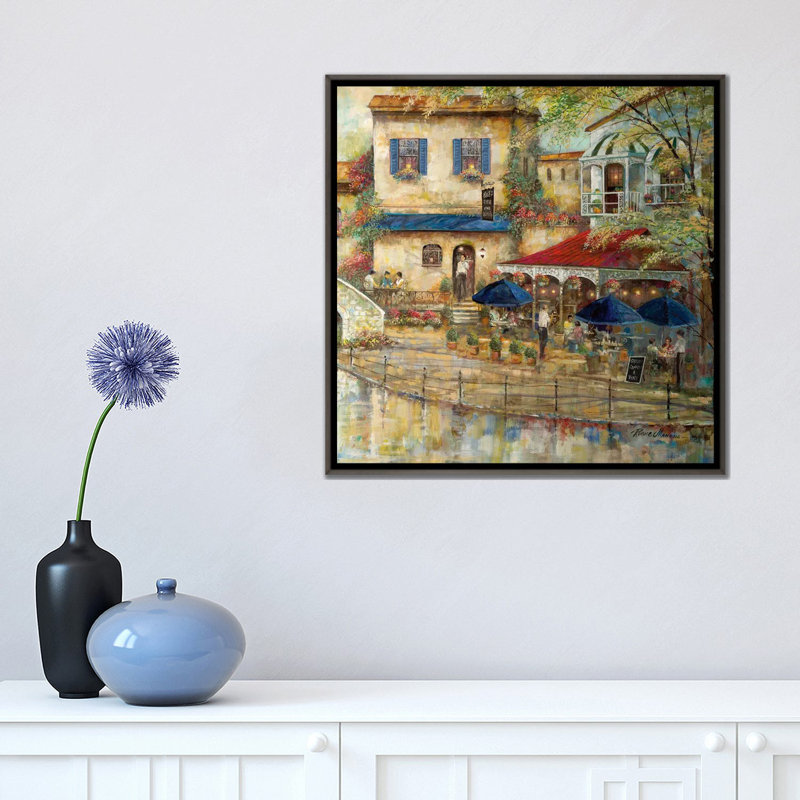 «Arthur's II» par Ruane Manning - reproduction d'art, H 18 po x l 18 po x 1,5 po, Toile avec cadre gris, Aucun mat