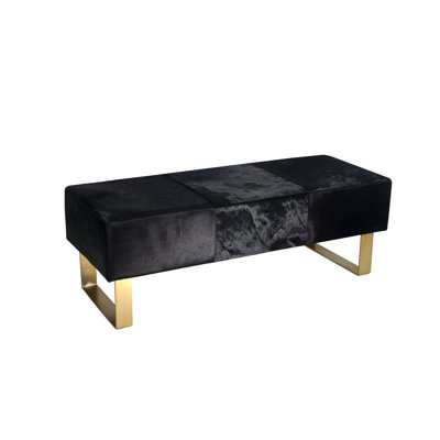 Banc en cuir de vache Hajrat