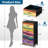 4 Drawer Dresser for Bedroom, Narrow Chest of Drawers, Wooden Top and Study Iron Frame 18"x37.5"-(WxH)