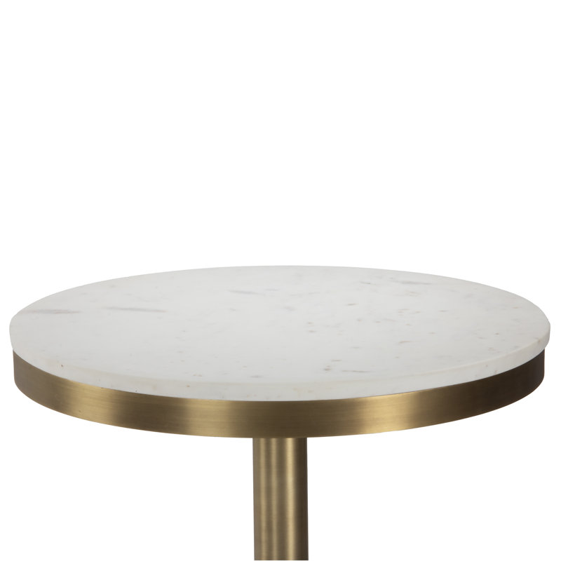 Table de comptoir Shay, H 36 po x L 24 po x l 24 po, Blanc