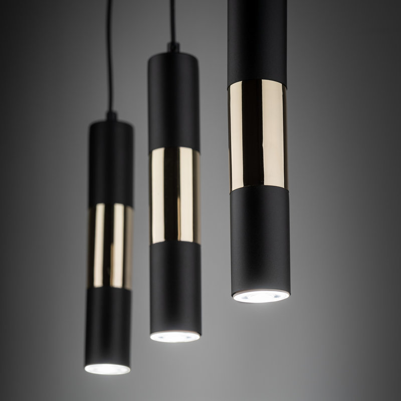 Aniecia 3 - Light Stainless Steel Kitchen Island Pendant