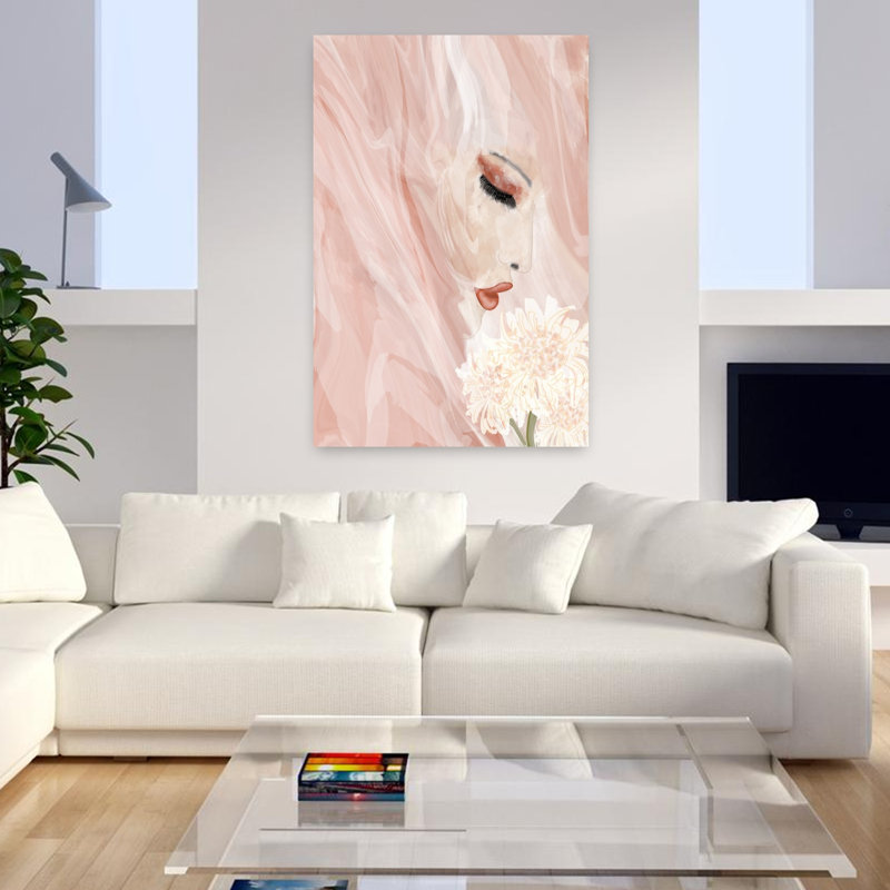 Art mural moderne, romantique et romantique, H 48 po x l 32 po