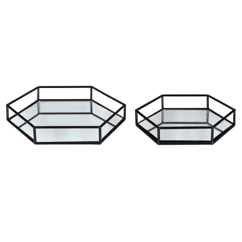 Tray - Set of 2, Black