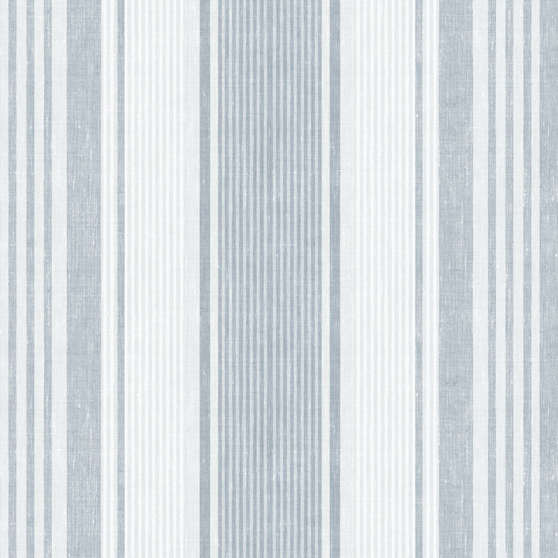 Boråstapeter Linen Stripe Wallpaper, Blue