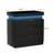 Nightstand With Charging Station And LED Lights,Night Stand With Sliding Top For Bedroom,Bedside Table With Drawers,Modern End Side Table,Black.28.8''W X 17''D X 30.5''H.-1277903688