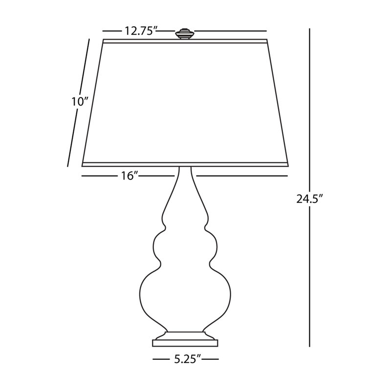 Gourd Table Lamp, Pumpkin