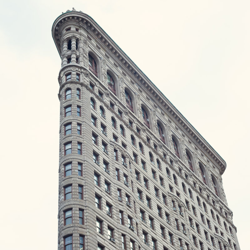 Flatiron Building by Andreka - Wrapped Canvas Print, 30cm H x 30cm W