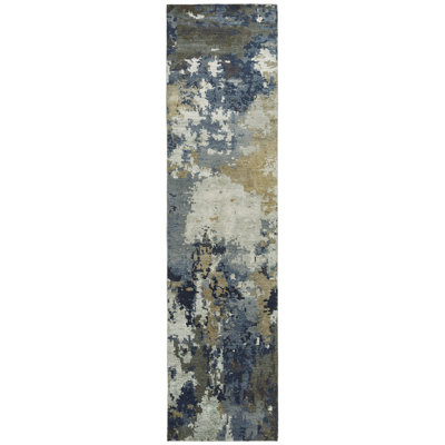 Jaiden Midnight Bronze Hand-Knotted Area Rug