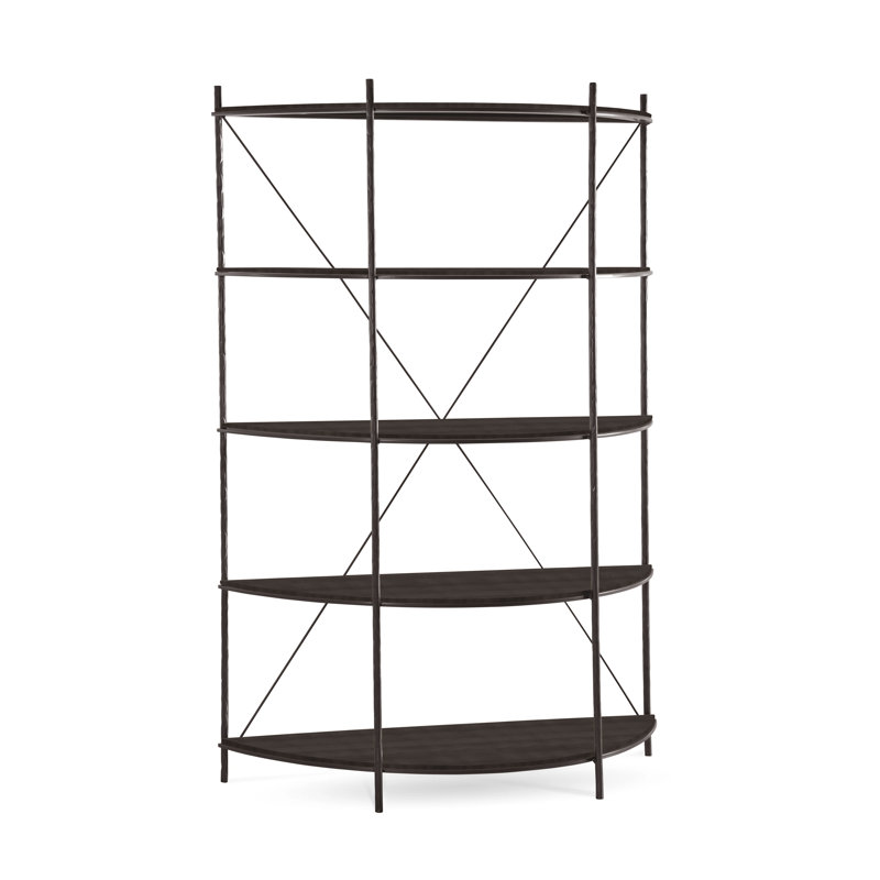 Étagère à livres H 67 "x l 55,44" Baldwin, Anthracite, Blé