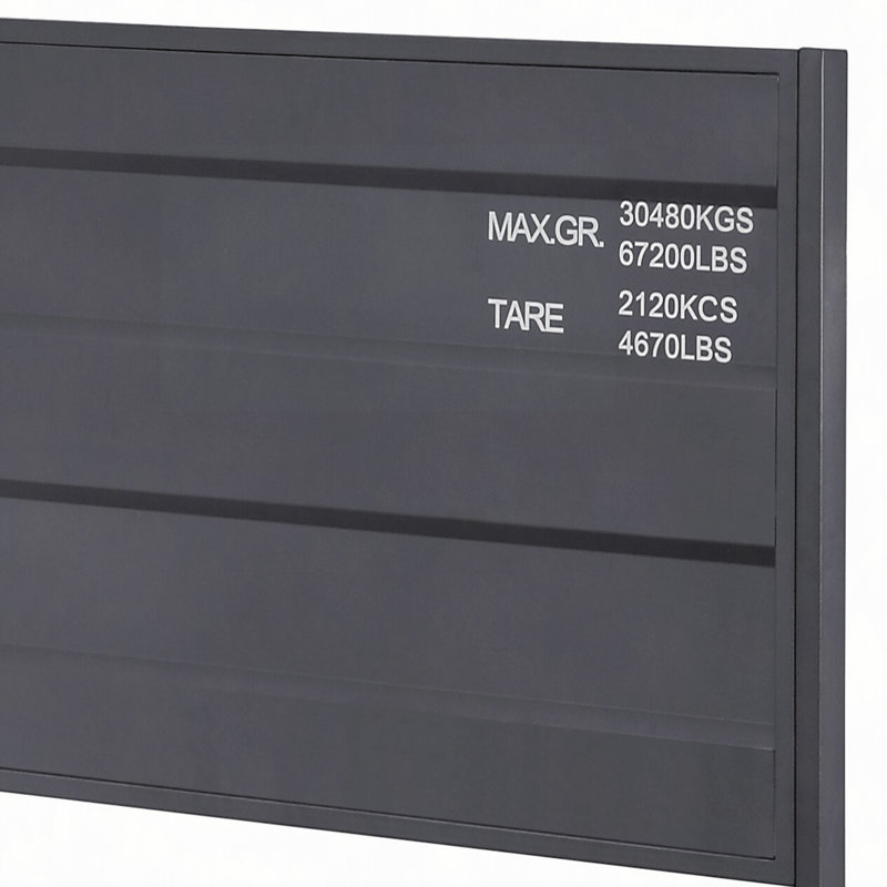 Gunmetal Platform Bed