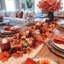 68-Piece Faux Fall Harvest Decor Set, Assorted Pumpkins, Gourds, Sunflowers, Acorns, Pinecones and Maple Leaves for Thanksgiving