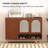 Simple Solid Wood and Rattan Shoe Cabinet for Home Use