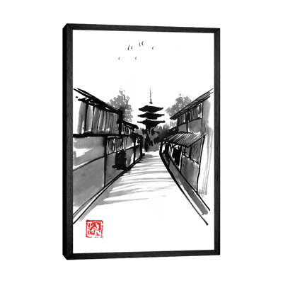 Pagoda by Péchane - Painting on Canvas
