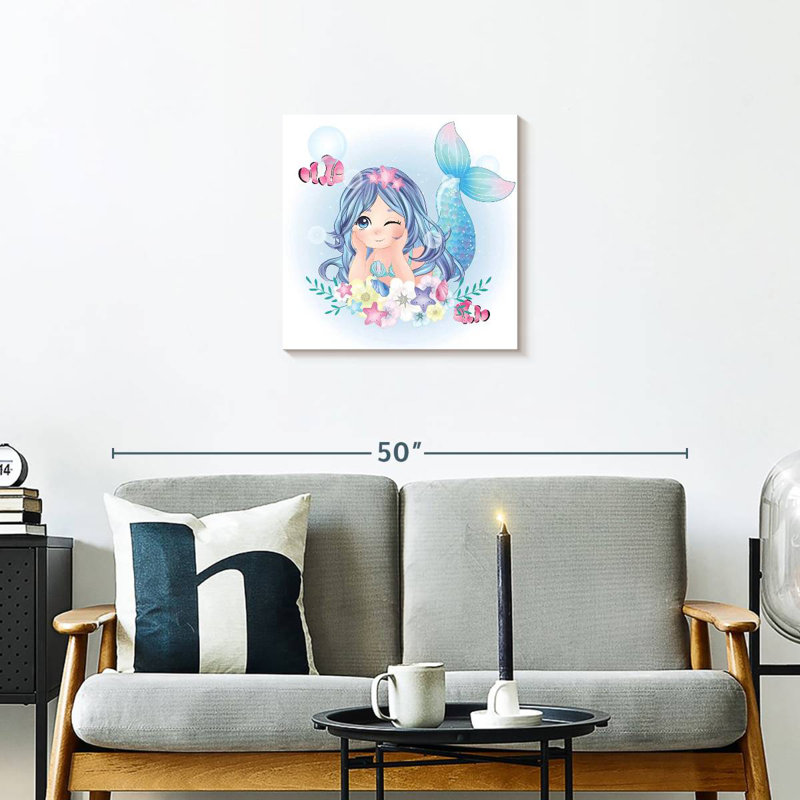 Sirène florale, H 20 po x l 20 po
