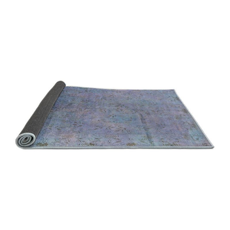Tapis oriental bleu, Rond 3 pi