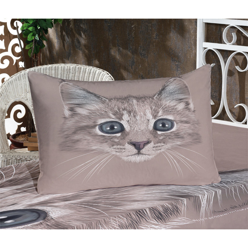 Ensemble de drap-housse et coussin décoratif Ambesonne, Ensemble de draps pour très grand lit californien