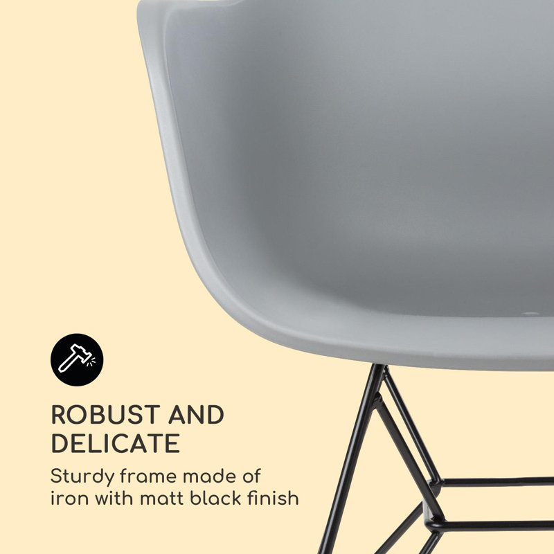 Outdoor Chair, Grey/Brown/Blue