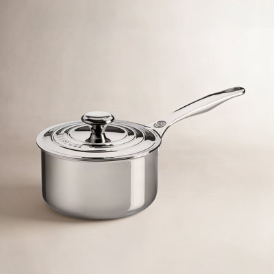 Le Creuset Stainless Steel Saucepan with Lid