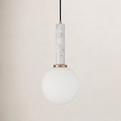 Single Light Glass Dimmable Pendant