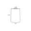 Abat-jour cylindrique en verre transparent Doninique H 5,75 po x l 4,5 po (à visser)