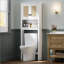 Over The Toilet Storage Cabinet, Over Toilet Storage With Rattan Door And Adjustable Shelf, Freestanding Above The Toilet Storage For Bathroom Behind The Toilet Bathroom Organizer, Laundry Room