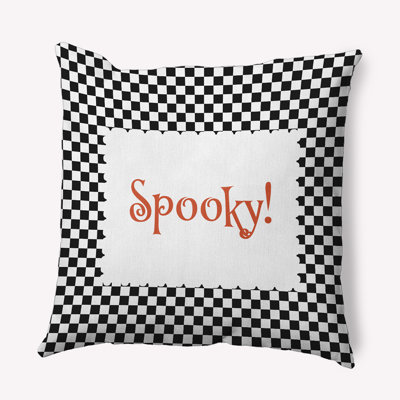 Checkered Reversible Throw Pillow
