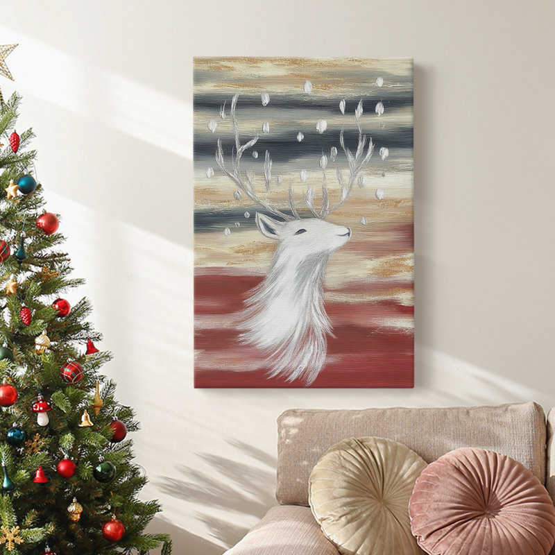 Art des Fêtes de Noël - Toile tendue avec châssis CCDBVI, H 12 po x l 8 po