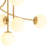 6 - Light Glass Globe Sputnik Linear Semi Flush Mount
