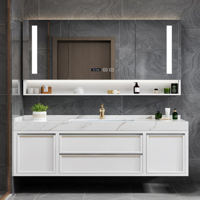 Bathroom cabinet light luxury modern style.