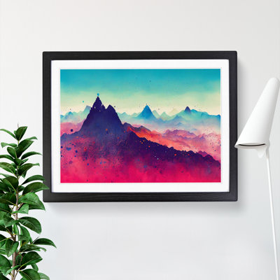 Mountain Splash Vol.5 Abstract - Framed Print