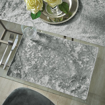 Crushed Velvet Placemat 2 Pack of Placemats