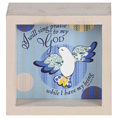 Tabletop 2 Sided Art I Will Sing 4X4