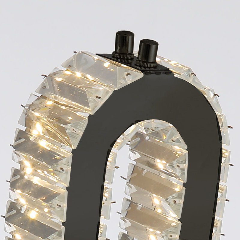 Lustre moderne à DEL, 10 lumières, Noir